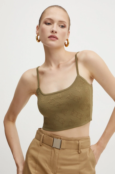 Pinko top femei, culoarea verde, 103975 A21T