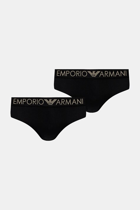 Emporio Armani Underwear chiloti 2-pack culoarea negru, 163334 4F235
