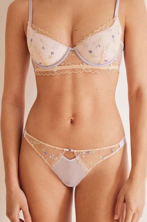 Σλιπ women'secret SUMMER SENSE χρώμα: μοβ, 5357053