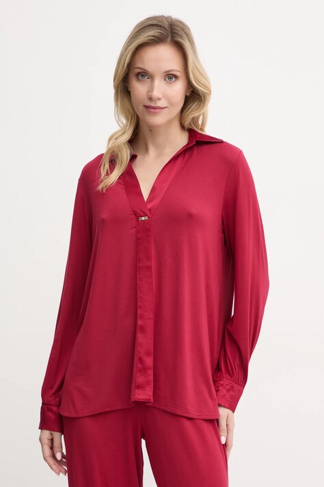 United Colors of Benetton bluzka piżamowa damska kolor czerwony 3ZEW3M007