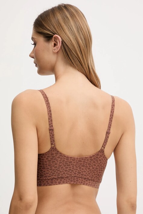 Chantelle biustonosz kolor brązowy wzorzysty C11D20