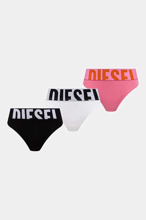 Tanga Diesel UFST-STARS-THREEPACK 3-pack černá barva, 00SE0K.0HMAU
