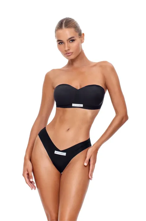 GOD SAVE QUEENS sutien SECOND SKIN BANDEAU culoarea negru, neted, GSQ-135-115