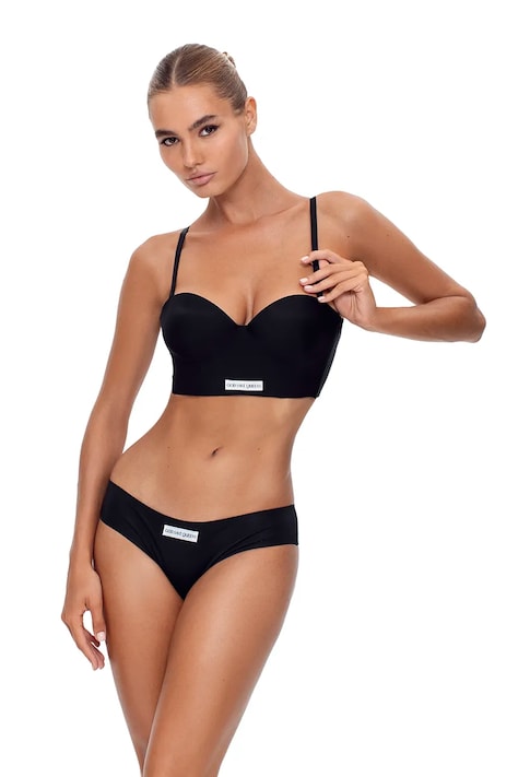 Modrček GOD SAVE QUEENS SECOND SKIN BUSTIER črna barva, GSQ-135-113