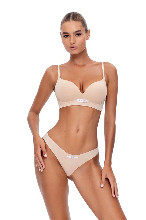 GOD SAVE QUEENS tanga SECOND SKIN THONG culoarea bej, GSQ-135-124