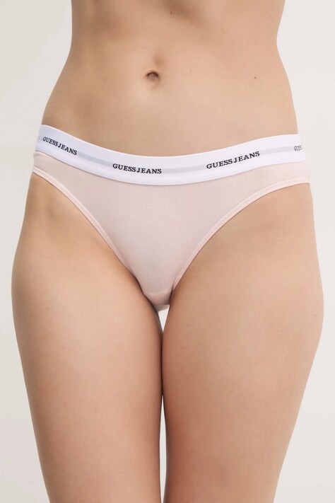 Guess Jeans chiloti culoarea alb, W4BZ30 KBBU1
