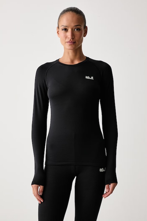 Jack Wolfskin Longsleeve funkcyjny damski Infinite Warm czarny A60319