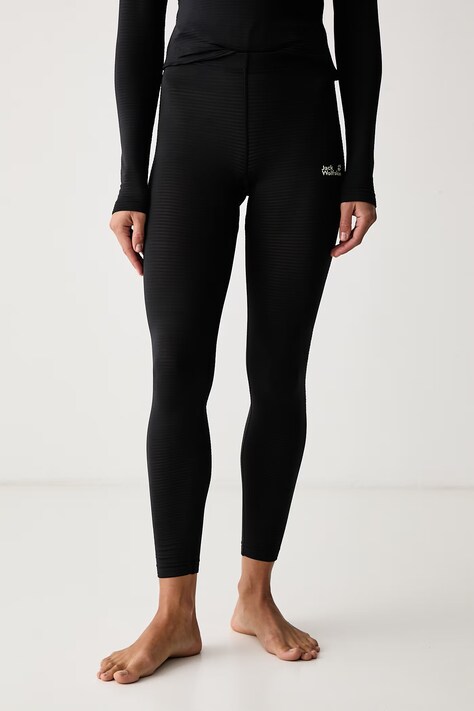 Jack Wolfskin Legginsy funkcyjne damskie Infinite Warm czarne A60325