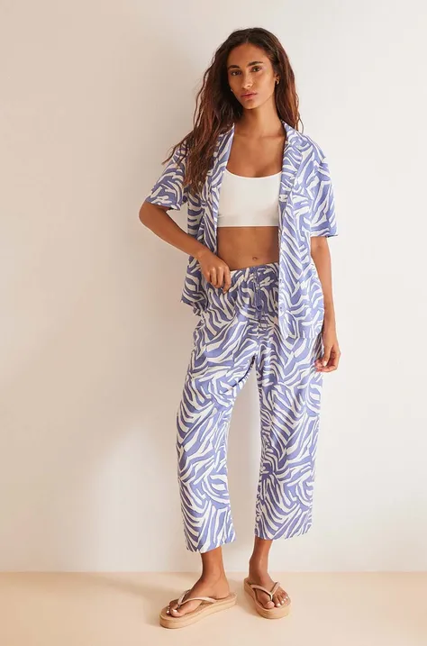 women'secret piżama MIX AND MATCH CALA damska kolor niebieski 4858806