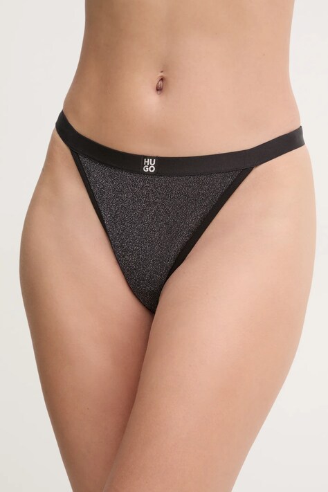 Tanga HUGO černá barva, 50527402