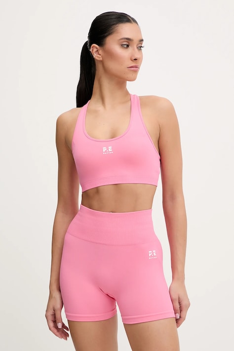 P.E Nation biustonosz sportowy Restore Seamless kolor różowy gładki 243C293