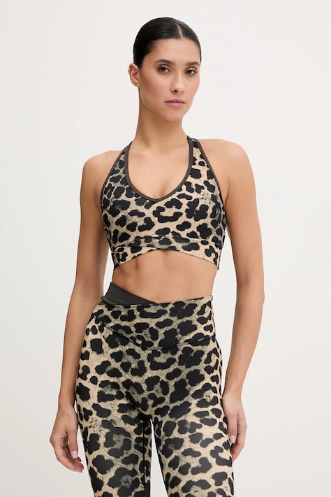 P.E Nation biustonosz sportowy Vita kolor brązowy wzorzysty 243C406