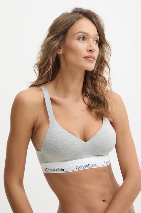 Calvin Klein Underwear sutien culoarea gri, melanj, 000QF7900E