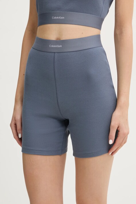 Шорты лаунж Calvin Klein Underwear однотонные высокая посадка 000QS7216E