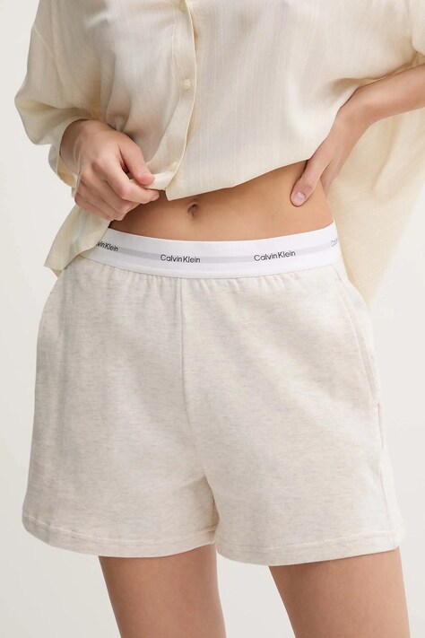 Calvin Klein Underwear pantaloni scurți de pijama femei, culoarea negru, 000QS7275E