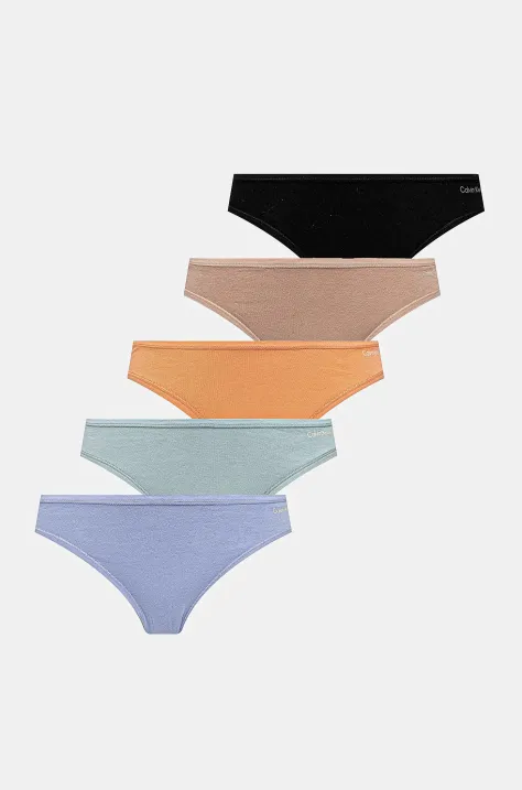 Gaćice Calvin Klein Underwear 5-pack boja: narančasta, 000QD5251E