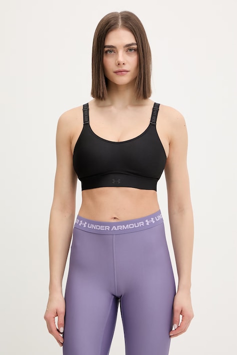 Under Armour biustonosz sportowy Infinity kolor czarny 1384123