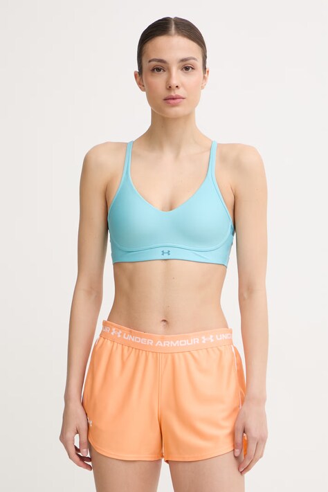 Under Armour biustonosz sportowy Infinity turkusowy 1384126