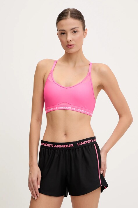 Under Armour sutien sport Crossback culoarea negru, 1386424