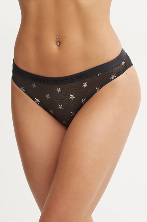 Tommy Hilfiger chiloți culoarea negru, transparent, UW0UW05540