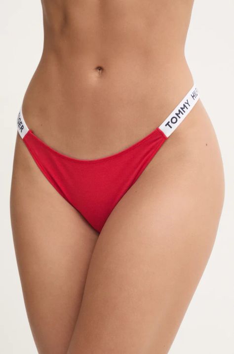 Tanga Tommy Hilfiger červená barva, UW0UW05615