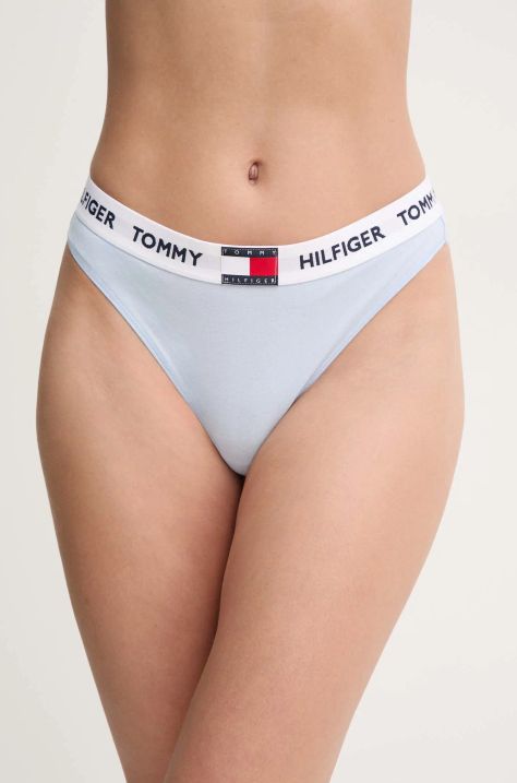 Tommy Hilfiger stringi kolor niebieski UW0UW05616