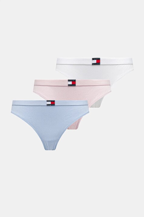 Tanga Tommy Hilfiger 3-pack černá barva, UW0UW05641