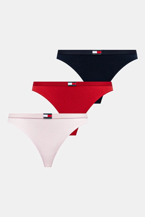 Tommy Hilfiger tanga 3-pack culoarea negru, UW0UW05641
