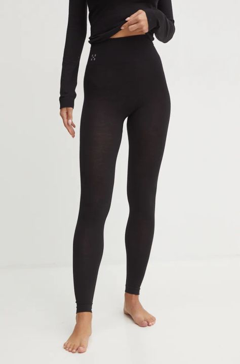 Haglöfs leggins funzionali Latnja Wool colore nero 607478