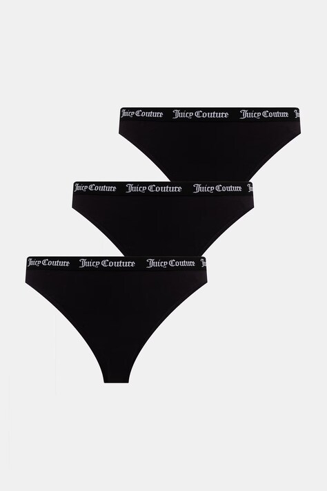 Juicy Couture bugyi DIDDY BRIEF PK x 3 fekete, JCLBR224572