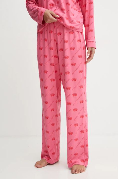 Παντελόνι πιτζάμας Juicy Couture NOLAN PYJAMA BOTTOMS χρώμα: ροζ, JCLPB224502