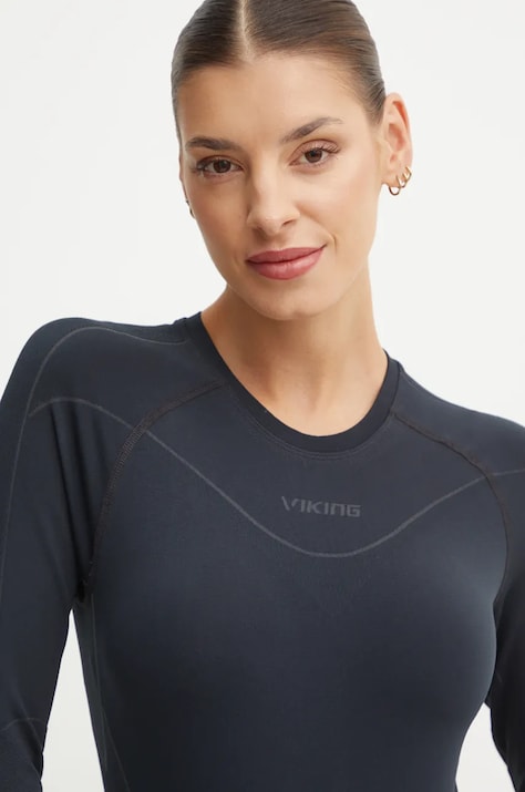 Viking longsleeve funcțional Gaja Bamboo culoarea negru, 500/25/6488