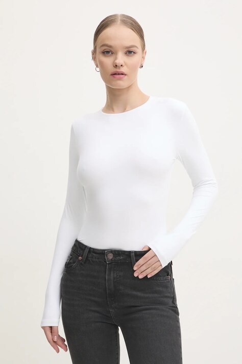 Abercrombie & Fitch body femei, culoarea bej, KI139-4602