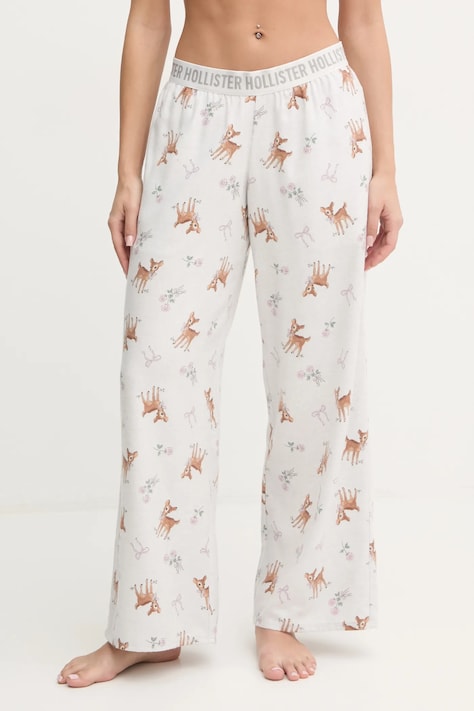 Hollister Co. pijama femei, culoarea gri, KI346-4041
