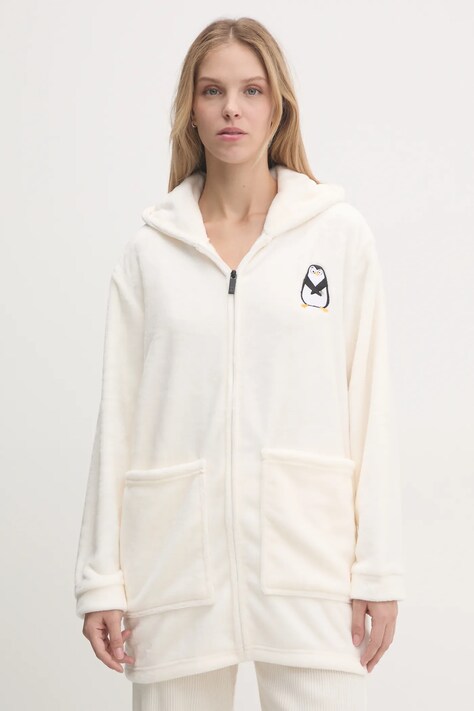 Халат United Colors of Benetton цвет бежевый 6FK81800R