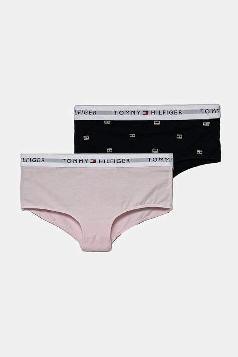 Detské nohavičky Tommy Hilfiger 2-pak ružová farba, UG0UG00752
