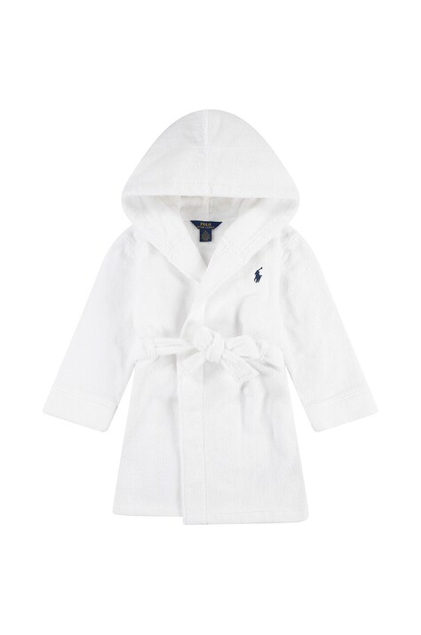 Polo Ralph Lauren szlafrok bawełniany dziecięcy kolor biały 8P0188