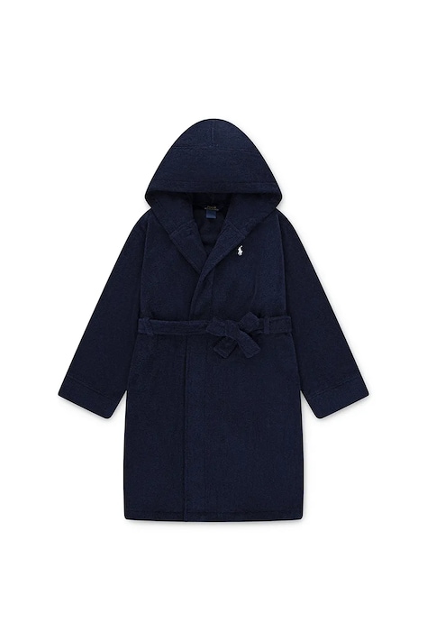 Polo Ralph Lauren halat de baie din bumbac pentru copii culoarea bleumarin, 8P0188