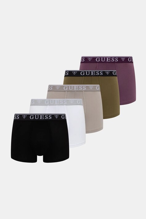 Guess bokserki 5-pack męskie kolor fioletowy U4YG16 K6YW1