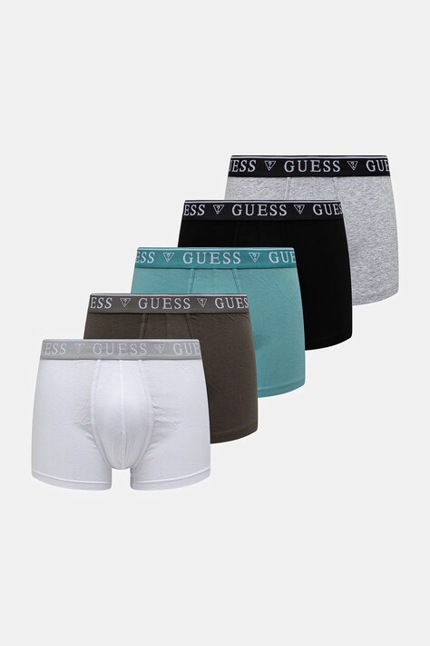Boxerky Guess 5-pack pánské, šedá barva, U4YG16 K6YW1