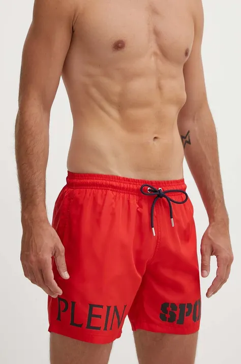 Kratke hlače za kupanje PLEIN SPORT boja: crvena, PS24MBM01