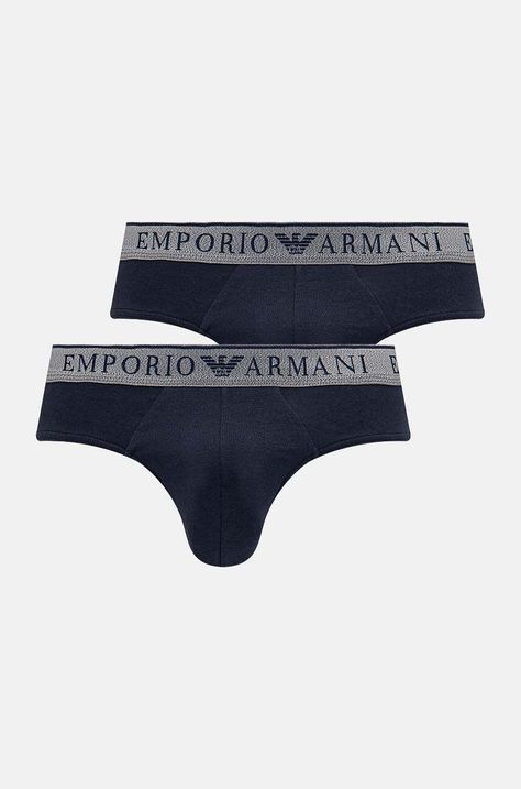 Слипы Emporio Armani Underwear 2 шт мужские цвет синий 111733 4F720
