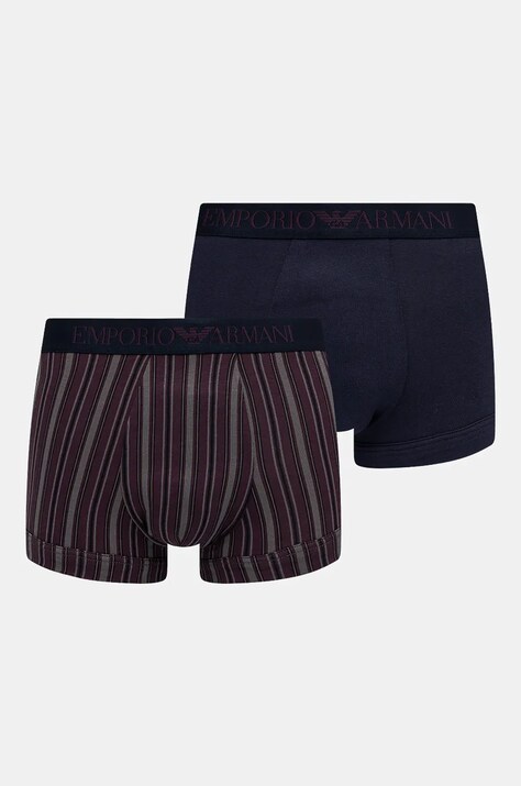 Боксеры Emporio Armani Underwear 2 шт мужские цвет синий 111210 4F504