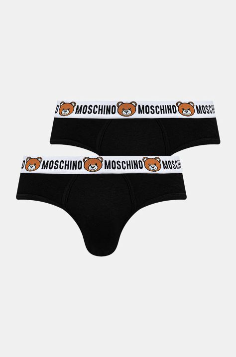 Moschino Underwear slipy 2-pack męskie kolor czarny 13854402