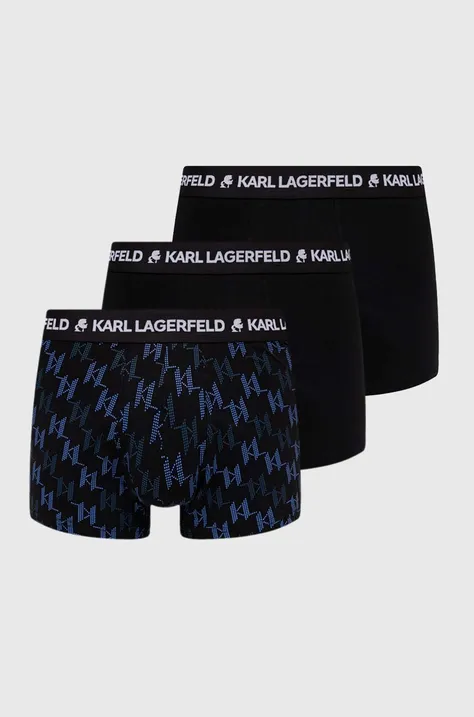 Bokserice Karl Lagerfeld 3-pack za muškarce, boja: crna, 245M2113
