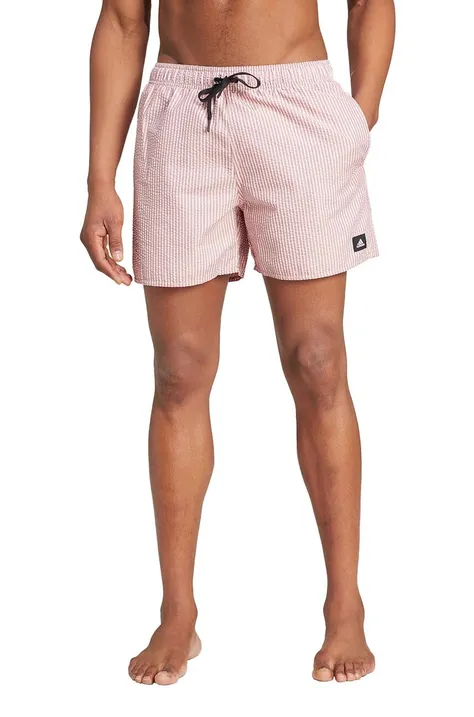 Plavkové šortky adidas ružová farba, IX9677