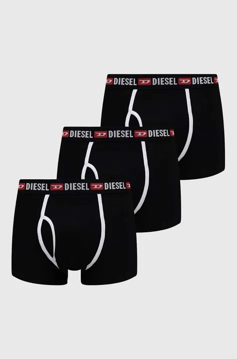 Diesel boxeri UMBX-MIRKOTHREEPACK 3-pack barbati, culoarea negru, A15375.0WIAL