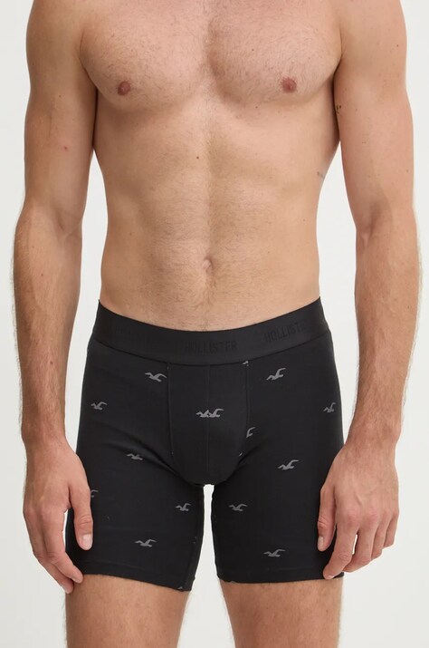 Boksarice Hollister Co. 7-pack moške, mornarsko modra barva, KI314-4023