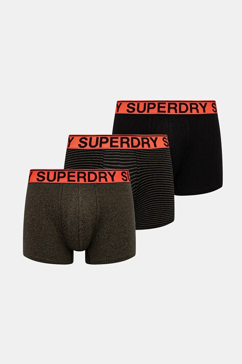 Superdry boxeralsó 3 db fekete, férfi, M3110452A-B9Y