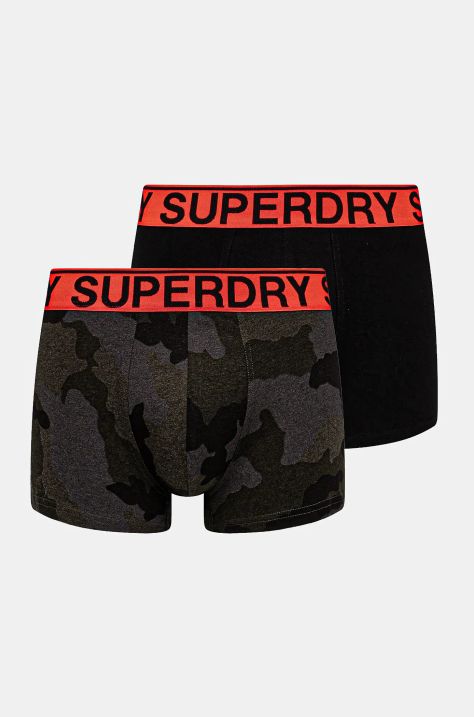 Superdry boxeri 2-pack barbati, culoarea negru, M3110461A-CS4